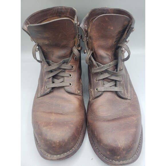 Wolverine 1000 Mile Men 9.5 Plain-Toe Original Boot - Brown - Picture 3 of 16